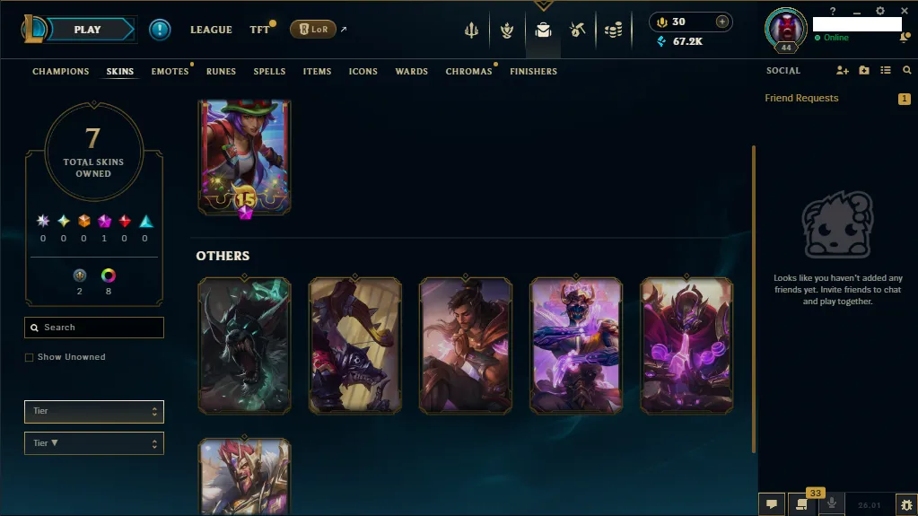 🏆NA 🔥 S16 ⭐️New Season⭐️Gold 3 🏆41 Champion 🔥11  Skins Shard🔥 Owend 7 🔥66k+ BE🔥Honor 5 ✅ Email🚀instant delivery